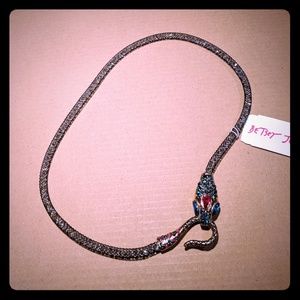 Betsey Johnson snake collar necklace